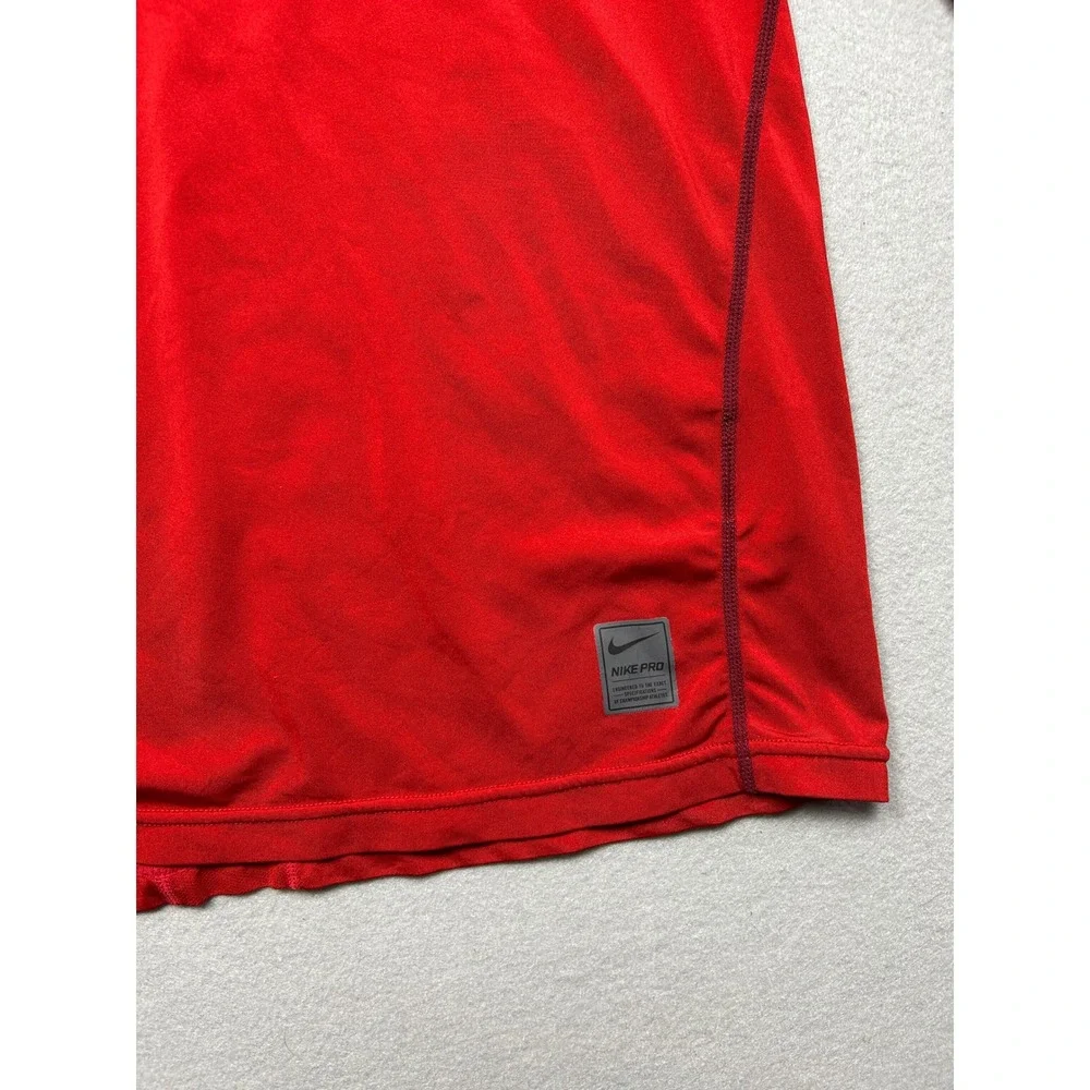 Nike Pro Dri-FIT Polyester Red Small Mens Shirt